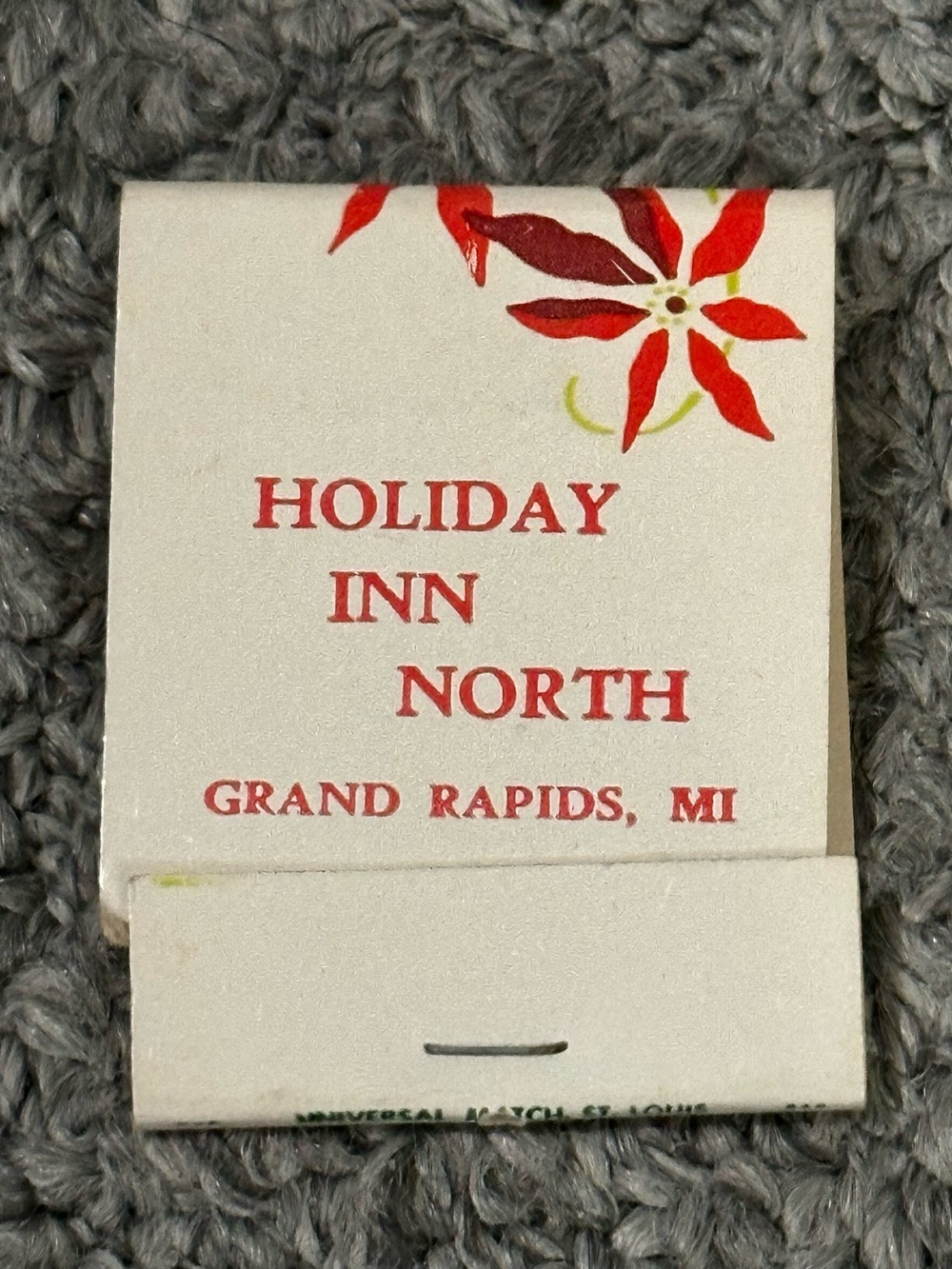 Vintage Matchbook Holiday Inn North Seasons Greetings Grand Rapids MI Michigan
